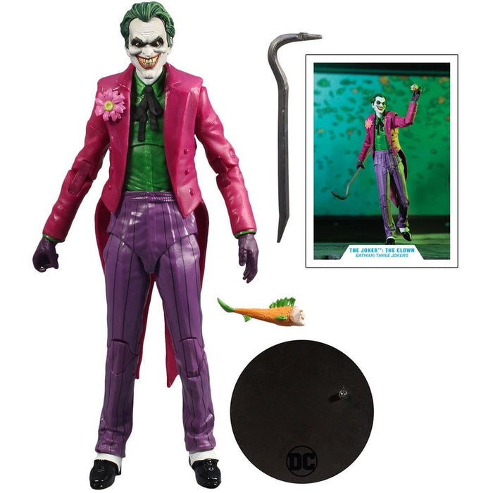 DC Multiverse Batman: Three Jokers Wave 1 The Joker: The Clown 7-Inch Scale Action Figure