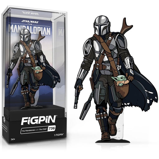 Star Wars: The Mandalorian Season 2 The Mandalorian with The Child FiGPiN Classic 3-Inch Enamel Pin