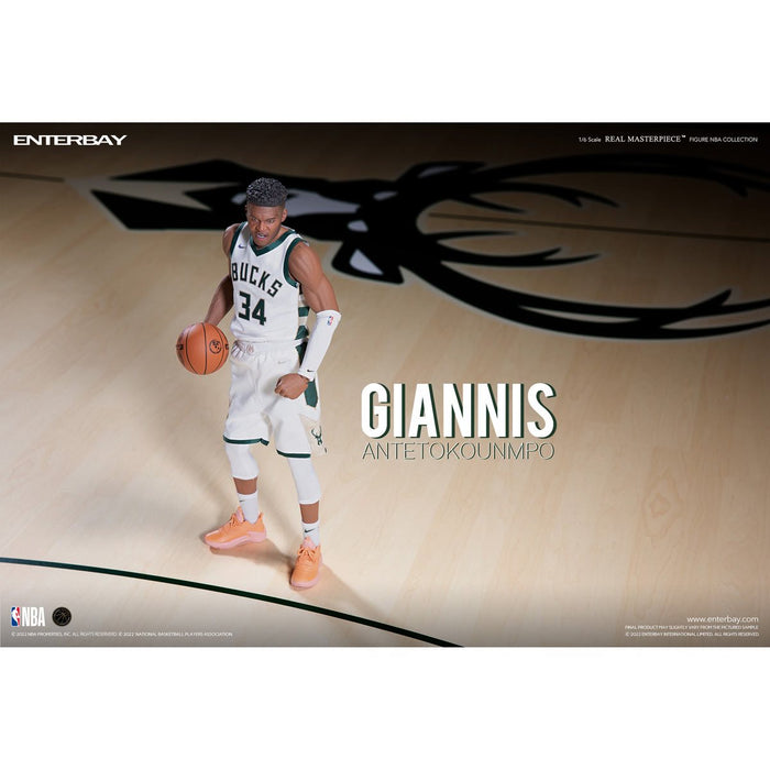 NBA Milwaukee Bucks Giannis Antetokounmpo Real Masterpiece 1:6 Scale Action Figure