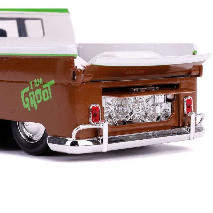 Guardians of the Galaxy 1963 Volkswagen Bus 1:24 Scale Die-Cast Metal Vehicle with Groot Figure