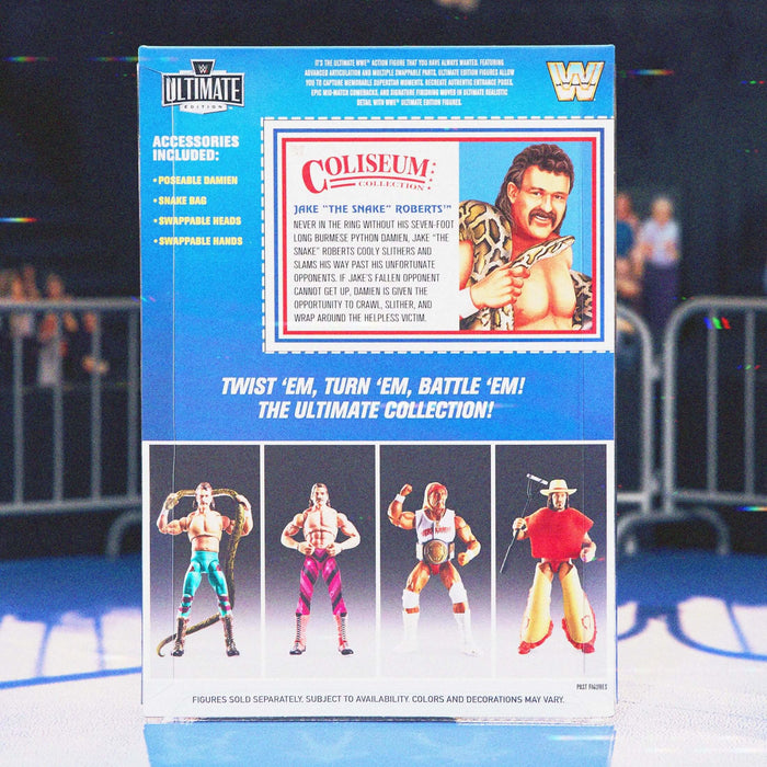 WWE Action Figure Ultimate Edition Coliseum Collection Jake “The Snake” Roberts & “Ravishing” Rick Rude 2-Pack