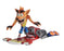 Crash Bandicoot 7-Inch Scale Deluxe Crash with Hoverboard Action Figure