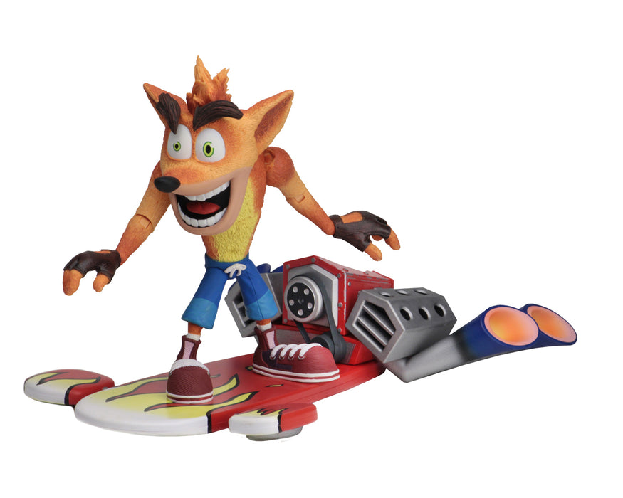 Crash Bandicoot 7-Inch Scale Deluxe Crash with Hoverboard Action Figure