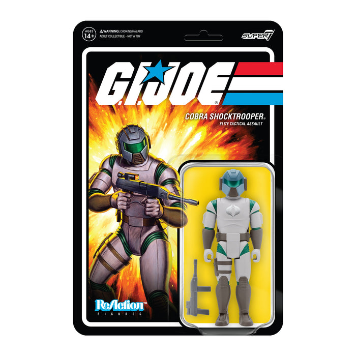 G.I. Joe ReAction Wave 2 Cobra Shocktrooper (Rifle B) Action Figure