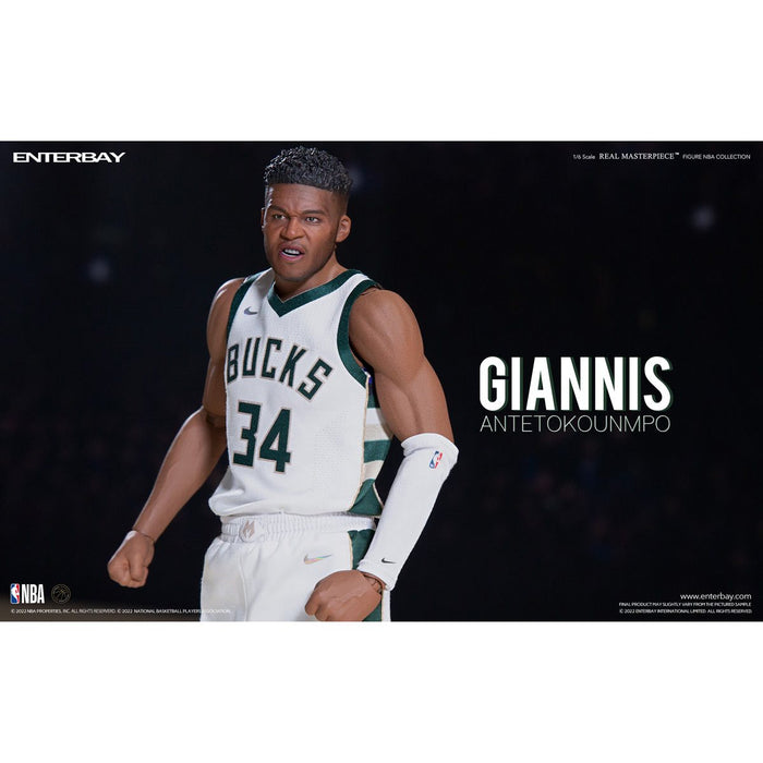 NBA Milwaukee Bucks Giannis Antetokounmpo Real Masterpiece 1:6 Scale Action Figure