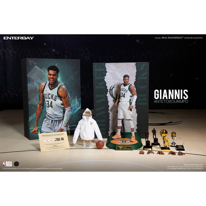 NBA Milwaukee Bucks Giannis Antetokounmpo Real Masterpiece 1:6 Scale Action Figure