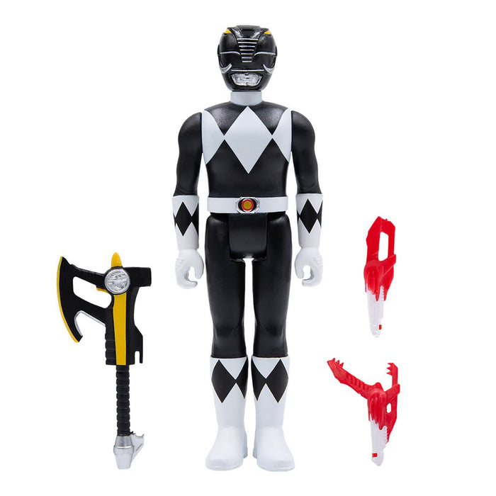 Mighty Morphin Power Rangers Black Ranger 3 3/4-Inch ReAction Figure