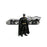 Batman 1989 Movie Batmobile Black Chrome Finish 1:24 Scale Die-Cast Metal Vehicle with Mini-Figure