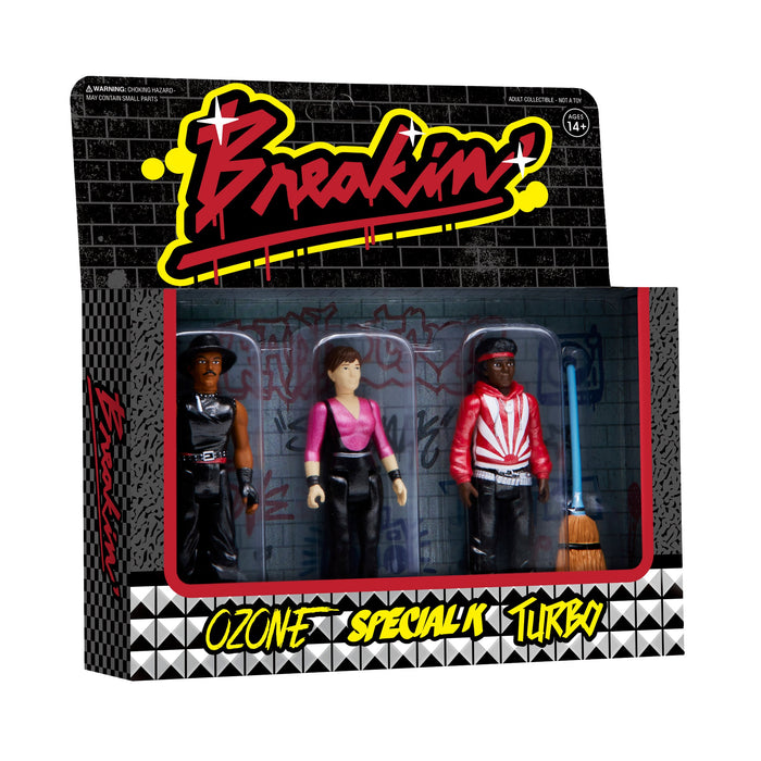 Breakin' - Ozone, Special K, Turbo (Metallic) ReAction Figures 3-Pack