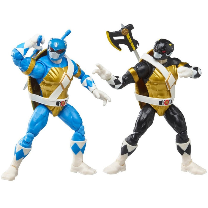 Power Rangers X Teenage Mutant Ninja Turtles Lightning Collection Donatello Black and Leonardo Blue Action Figure 2-Pack