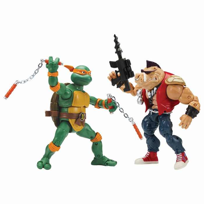 Teenage Mutant Ninja Turtles Classic Michelangelo vs. Bebop Action Figure 2-Pack