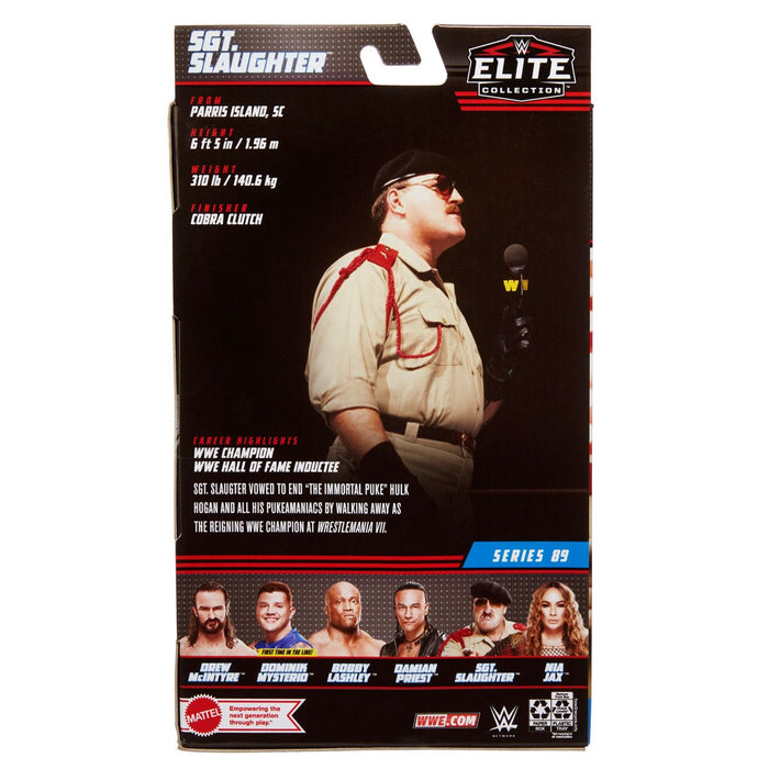 WWE Elite Collection Series 89 Sgt Slaughter Action Figure