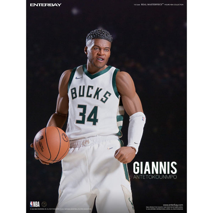 NBA Milwaukee Bucks Giannis Antetokounmpo Real Masterpiece 1:6 Scale Action Figure