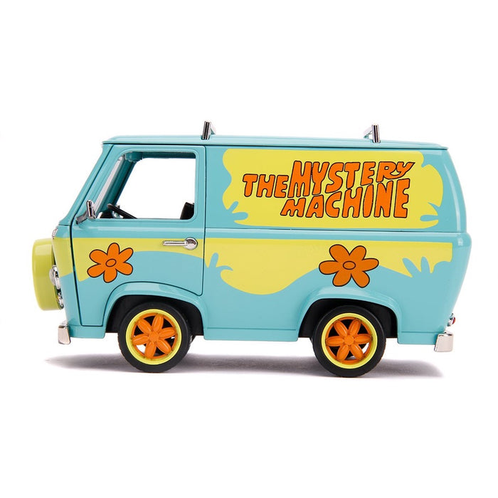 Scooby-Doo Mystery Machine with Scooby and Shaggy Figures 1:24 Die-Cast Metal Vehicle