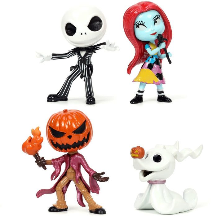 Nightmare Before Christmas 2 1/2-Inch Nano MetalFigs 4-Pack