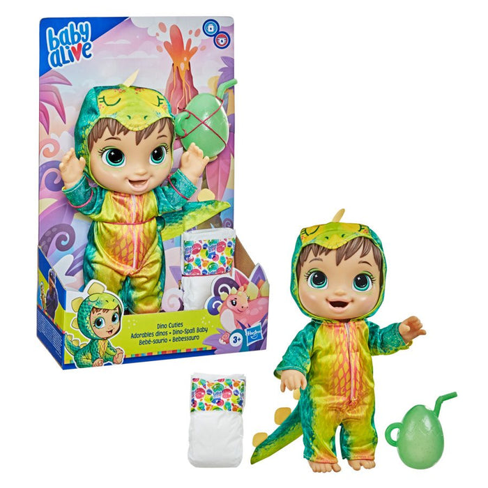 Baby Alive Dino Cuties Doll (Brown Hair)