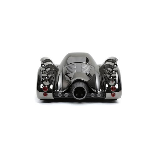 Batman 1989 Movie Batmobile Black Chrome Finish 1:24 Scale Die-Cast Metal Vehicle with Mini-Figure