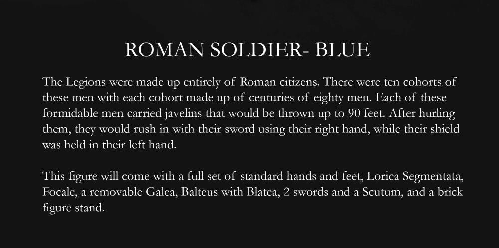 Biblical Adventures Roman Soldier (Blue) 1/12 Scale Figure