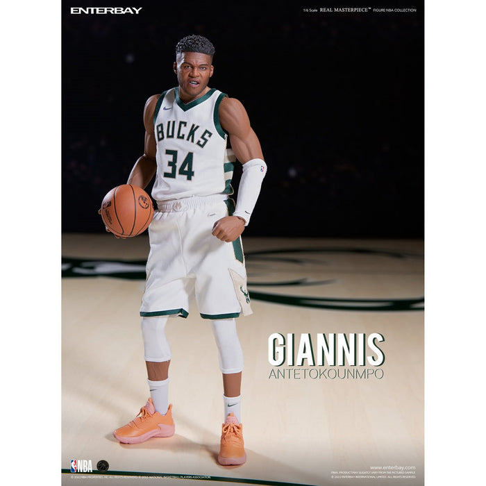 NBA Milwaukee Bucks Giannis Antetokounmpo Real Masterpiece 1:6 Scale Action Figure