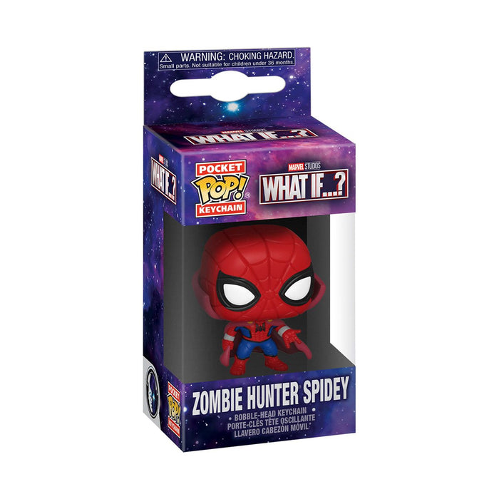 What If Zombie Hunter Spidey Pocket Pop! Key Chain