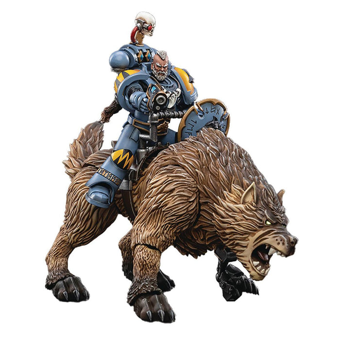 Warhammer 40,000 Space Wolves Thunderwolf Calvary Bjane 1:18 Scale Action Figure Set