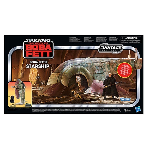 Star Wars The Vintage Collection Boba Fett's Starship 3 3/4-Inch-Scale The Book of Boba Fett Vehicle with Figure