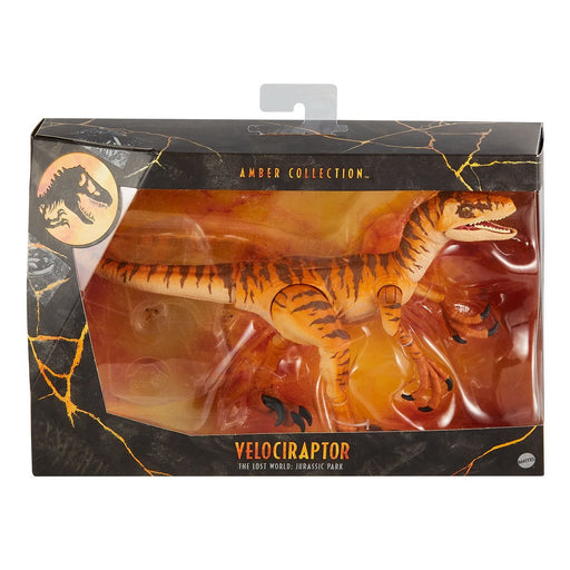 Jurassic World Tiger Raptor Amber Collection Figure