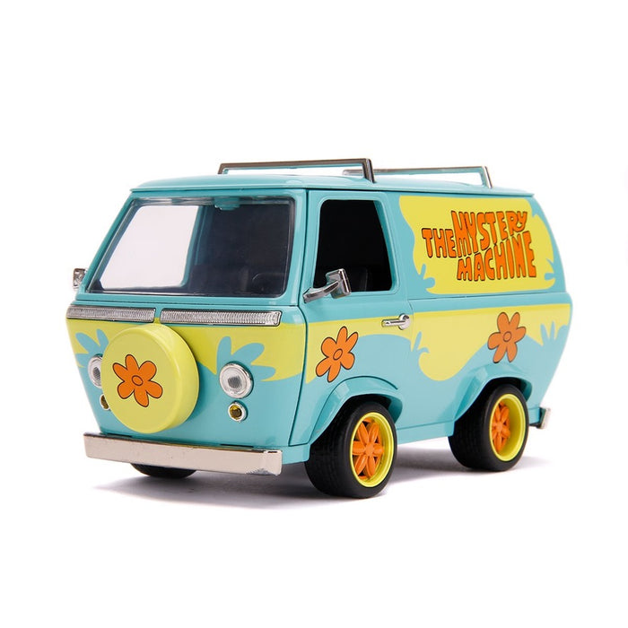 Scooby-Doo Mystery Machine with Scooby and Shaggy Figures 1:24 Die-Cast Metal Vehicle