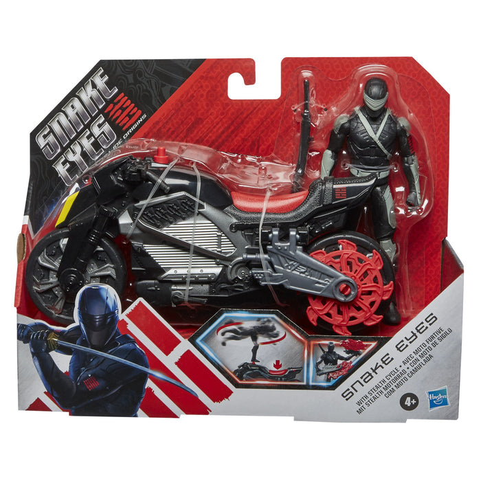 G.I. Joe Snake Eyes Origins Movie Snake Eyes with Stealth Cycle