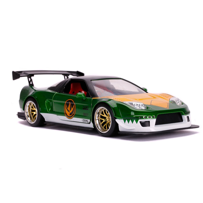 Mighty Morphin Power Rangers Green Ranger 2002 Honda NSX 1:24 Scale Die-Cast Metal Vehicle with Figure