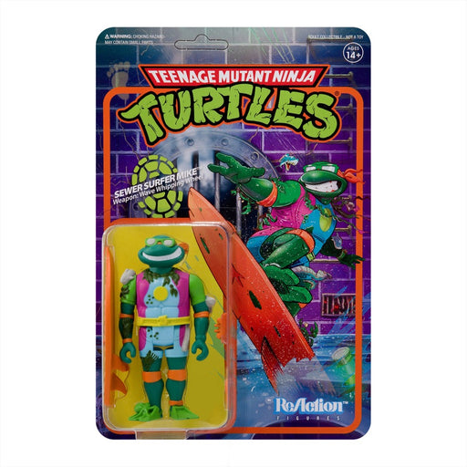 Teenage Mutant Ninja Turtles ReAction Sewer Surfer Michelangelo Figure