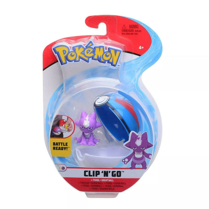 Pokemon Clip N' Go Toxel + Great Ball