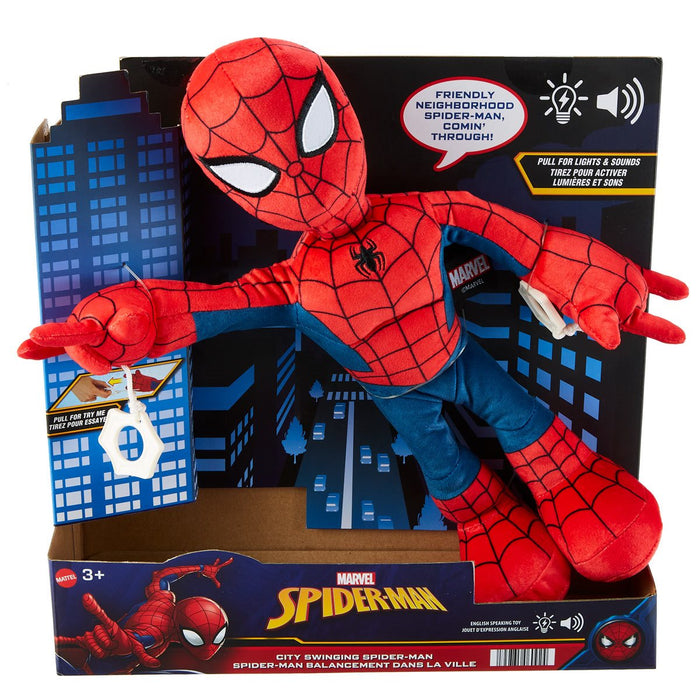 Marvel City Swinging Spider-Man Plush