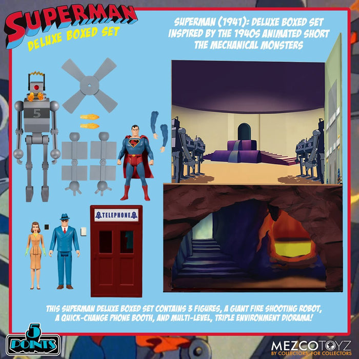 Superman (1941): The Mechanical Monsters 5 Points Deluxe Boxed Set