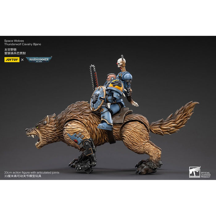 Warhammer 40,000 Space Wolves Thunderwolf Calvary Bjane 1:18 Scale Action Figure Set