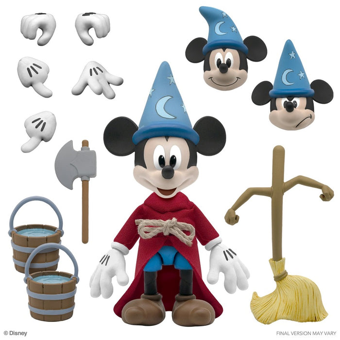 Disney Ultimates Fantasia Sorceror's Apprentice Mickey Mouse Action Figure