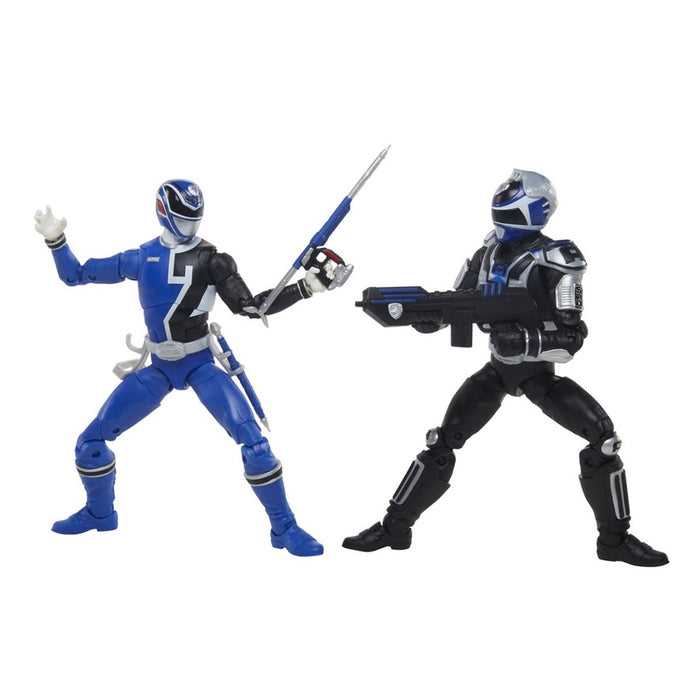 Power Rangers Lightning Collection 6-Inch S.P.D. Squad B Blue Ranger and Squad A Blue Ranger Action Figure Battle Pack