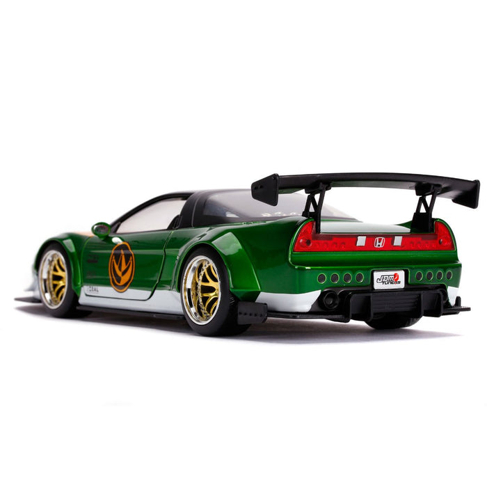 Mighty Morphin Power Rangers Green Ranger 2002 Honda NSX 1:24 Scale Die-Cast Metal Vehicle with Figure