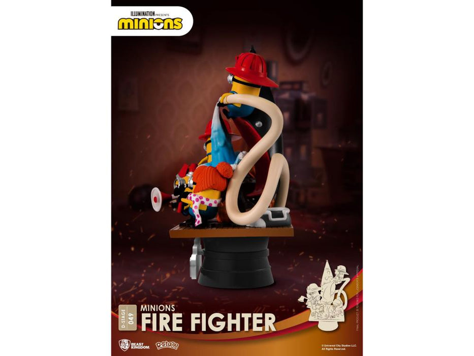 Minions Fire Fighter D-Stage DS-049 6-Inch Statue