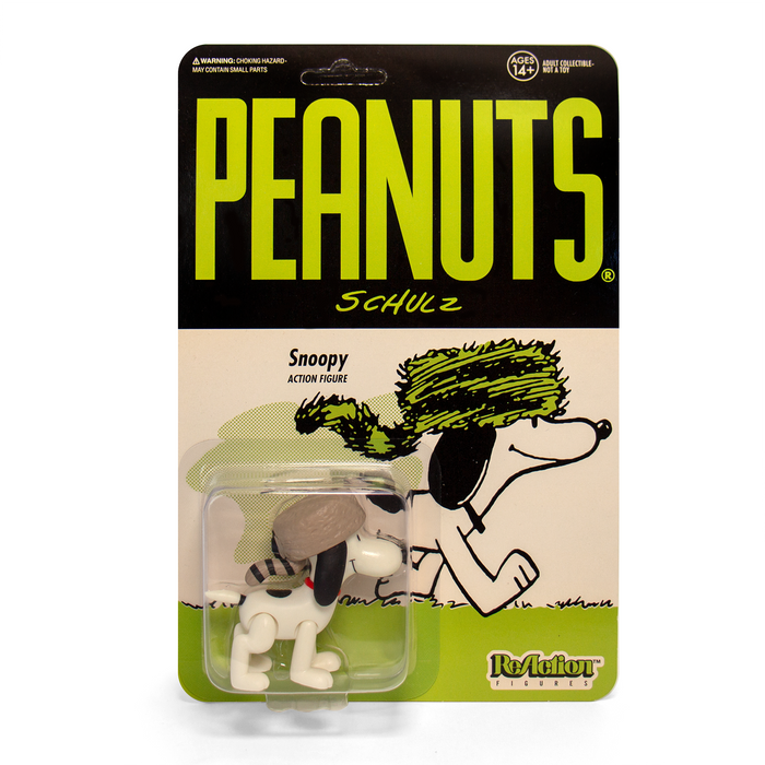 Peanuts ReAction Raccoon Hat Snoopy Figure