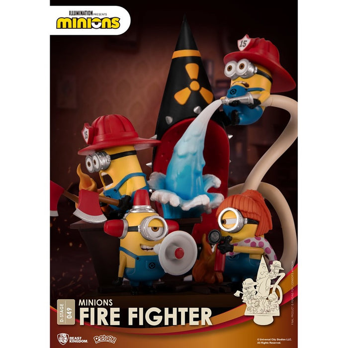 Minions Fire Fighter D-Stage DS-049 6-Inch Statue