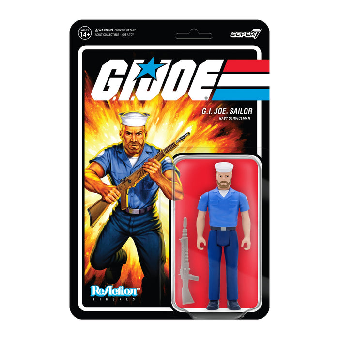 G.I. Joe ReAction Wave 2 Blueshirt Beard (Pink) Action Figure