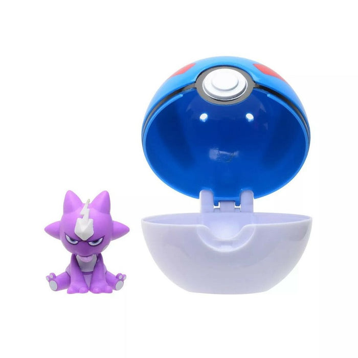 Pokemon Clip N' Go Toxel + Great Ball