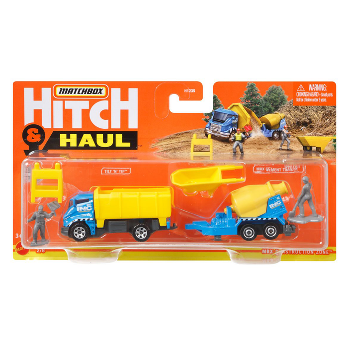 Matchbox Hitch & Hall 2022 MBX Construction Zone