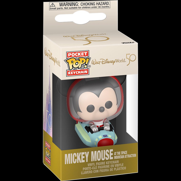 Walt Disney World 50th Anniversary Mickey Mouse Space Mountain Pocket Pop! Key Chain