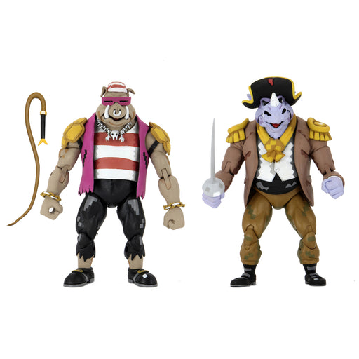 Teenage Mutant Ninja Turtles 7-Inch Scale Pirate Rocksteady & Bebop Action Figure 2 pack