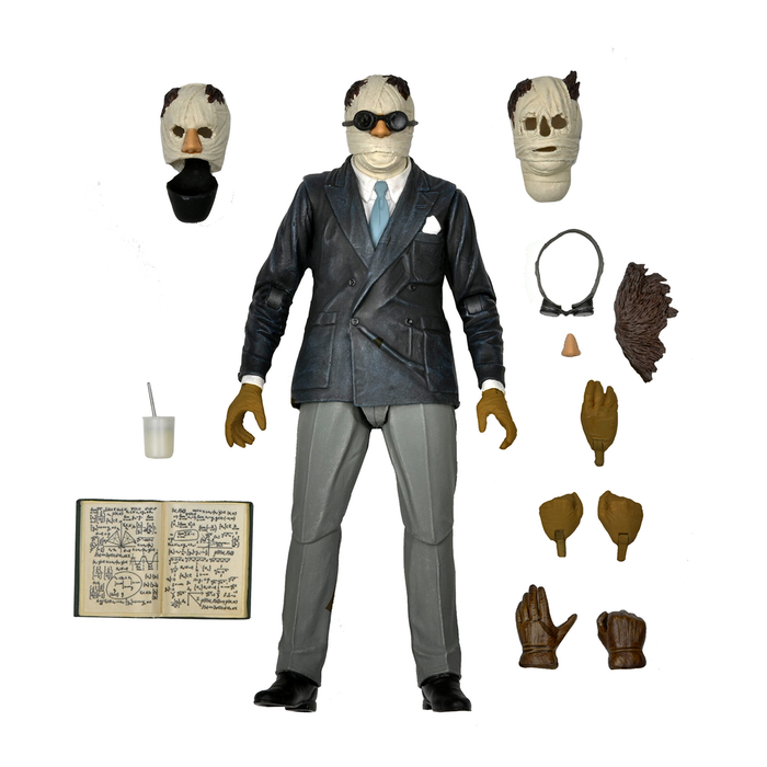 Universal Monsters 7-Inch Scale Ultimate Invisible Man Action Figure