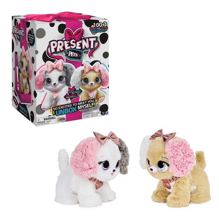 Present Pets Fancy Puppy Interactive Pet Plush